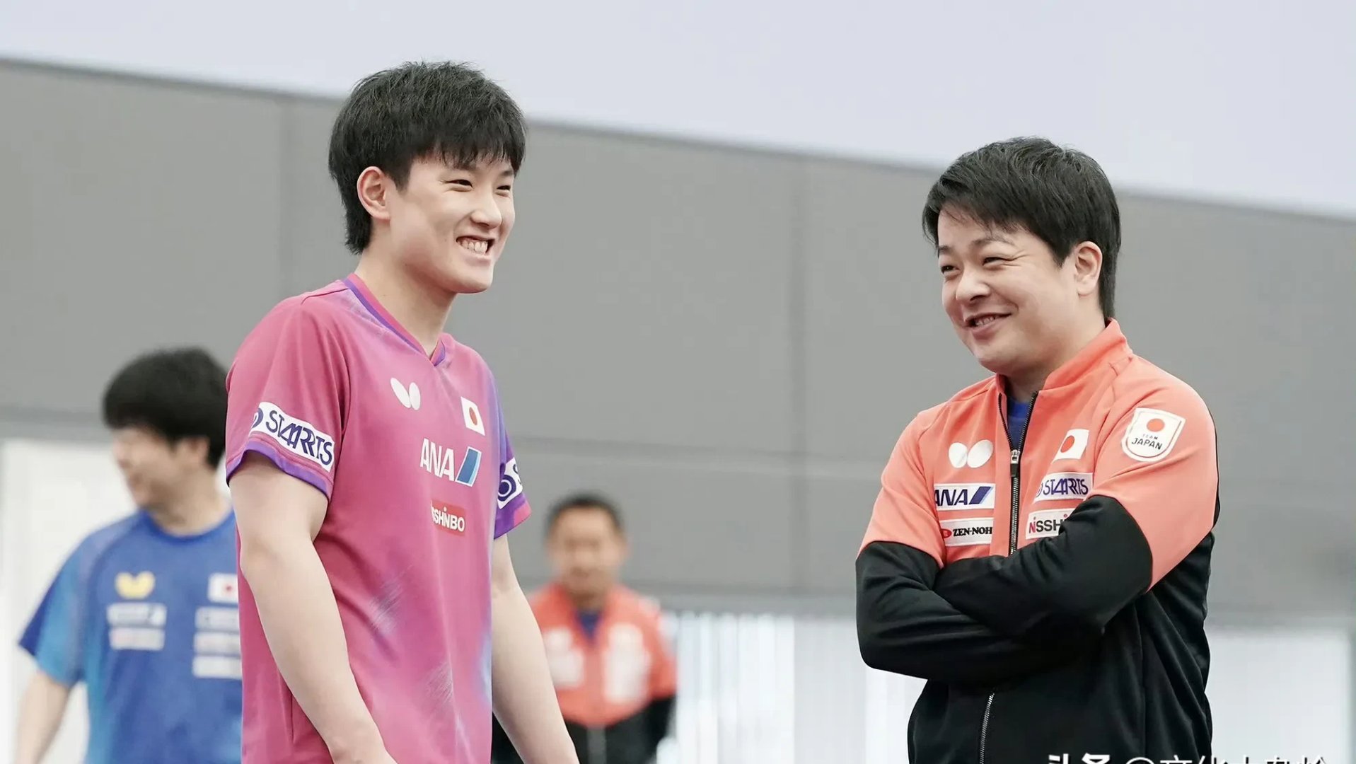 韩国乒乓球队轻取波兰乒乓球队，张本智和制霸全场